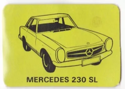Vintage Mercedes Benz 230 SL W113 230SL (Lighter Green) Mini Trading Card • $6.99