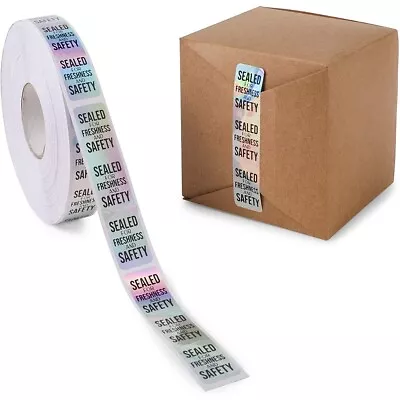 Tamper Evident Sticker Roll Silver Safety Label Seals (3.5 X 0.75 In 500 Pack) • $12.89