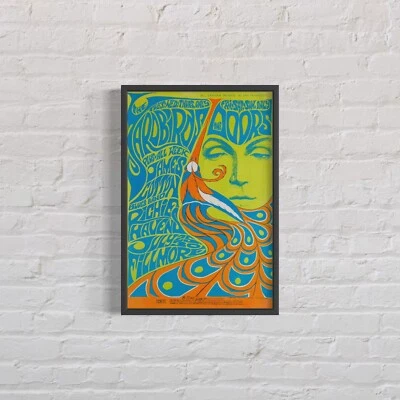 $39.95 • Buy THE DOORS & THE YARDBIRDS ‘Fillmore BG-75’ Concert Poster, Reprint 14”x21”