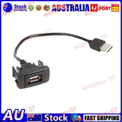$8.14 • Buy AU Car Dash Flush Mount USB Port Panel Extension Cable Adapter For Toyota