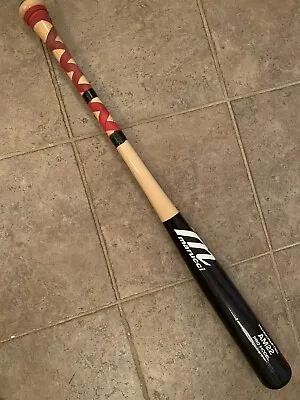 Marucci Handcrafted Pro Model AM22 Maple Wood Baseball Bat 32  Black/Light Wood • $99