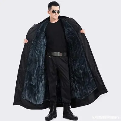 Winter Long Military Cotton Coat Men Jacket Waterproof Plush Thickened Removable • $95.32