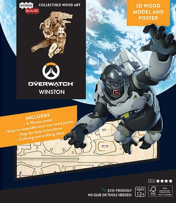 $29.99 • Buy Incredibuilds Overwatch Winston 3D Wooden Model And Poster