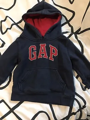 Infant Gap Hoodie Navy With Red Letters 6-12 Months • £1.50