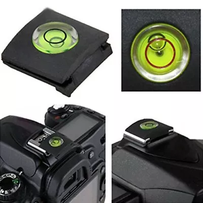 2x Flash Hot Shoe Cover Cap BUBBLE Spirit Level For Canon Nikon Olympus Camera • £3.25