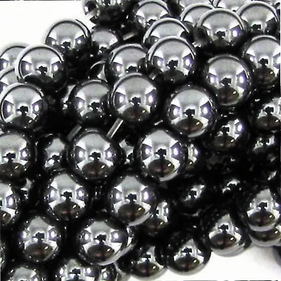 £4.79 • Buy GRADE A QUALITY MAGNETIC HEMATITE SHAMBALLA SPACER BEADS SIZES: 4 6 8 10 12mm B5