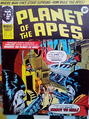 Planet Of The Apes #40  - Marvel UK - 1975 - VG CONDITION - FIRST PRINTING • £4.99