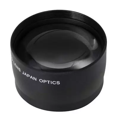 Metal 52mm 2.0 Telephoto Lens Teleconverter For Nikon D800 D5100 D7000 Black • $25.93