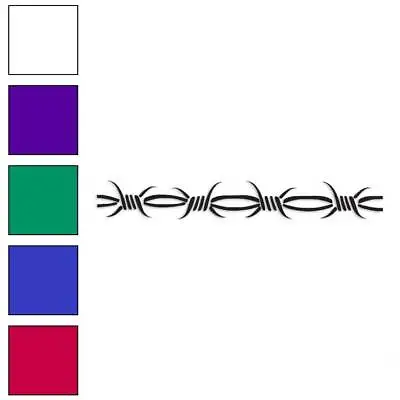 Barbed Wire Barb Tribal Vinyl Decal Sticker Multiple Colors & Sizes #2881 • $4.95
