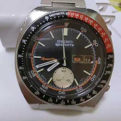 Vintage SEIKO 5 6139-6032 Speedtimer Chronograph Automatic Mens Watch • $700.28