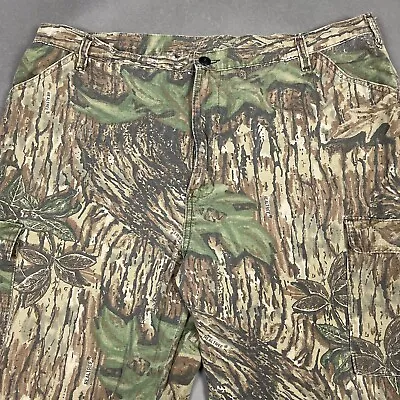 Liberty Pants Mens XXL Brown Vintage Camo Cargo Ripstop Hunting Camping USA Made • $19.47