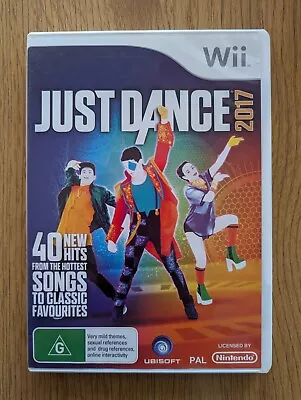 Just Dance 2017 - Complete - Nintendo Wii - Fast Free Post • $14.95
