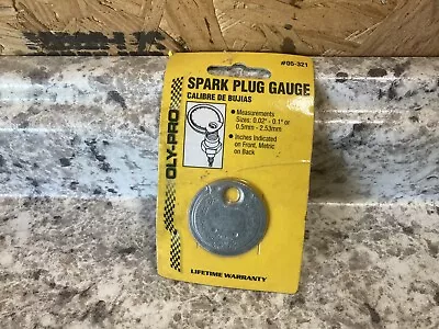 Vintage New In Package Oly-Pro Spark Plug Gauge #05-321 • $9.99