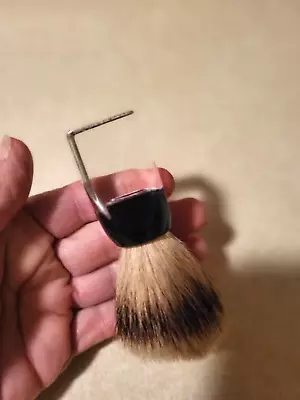 Vintage Stag Lucite Shave Brush Sterlized Set In Rubber Pure Badger B1193 • $15