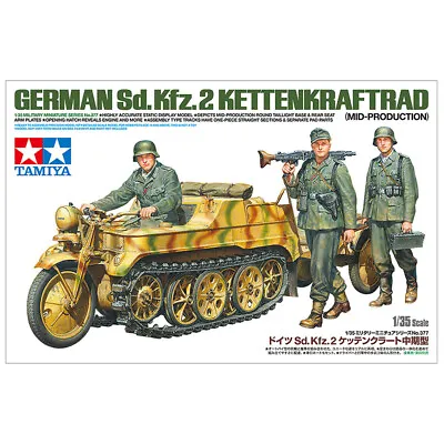 Tamiya German Sd.Kfz. 2 Kettenkraftrad Half Track Model Kit 35377 Scale 1:35 • £25.49