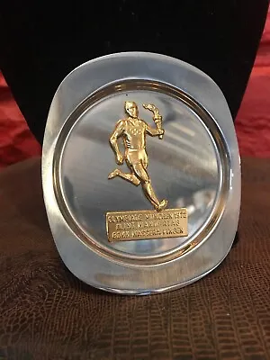 OLYMPIC GAMES MUNICH 1972 COMMEMORATIVE Tray Running Torch Germany B3 • $24.99