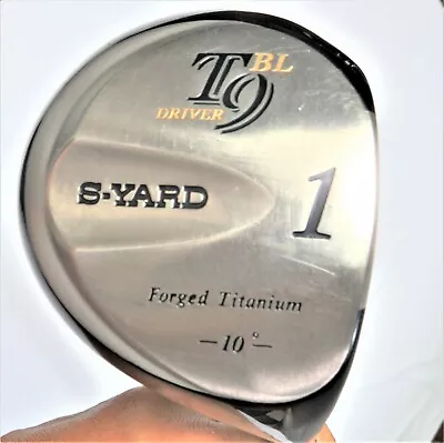 S-YARD T9 BL FORGED TITANIUM 10deg SR-FLEX DRIVER GOLF CLUB NWO • $589.99