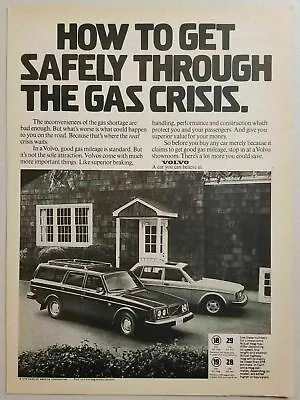 1979 Print Ad Volvo Cars Station Wagon & 4-Door Gas Crisis • $9.88