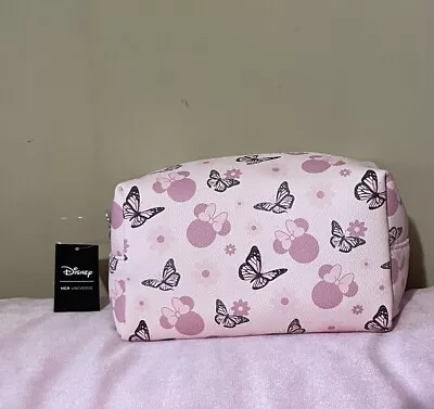 Her Universe Disney Minnie Mouse & Butterflies Makeup Bag New With Tags • $29