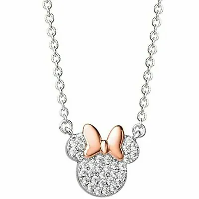 0.20Ct Round Cut Simulated Diamond Minnie Mouse Pendant 14K Two Tone Gold Plated • $129.99
