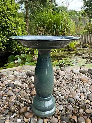 £69.99 • Buy Garden Bird Bath Ceramic Pedestal Ornament Water Bowl Patio Ornamental Feature