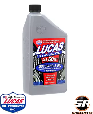 $24.99 • Buy LUCAS OIL 10765 SYNTHETIC 50W V-TWIN MOTORCYCLE ENGINE MADE IN USA - Single