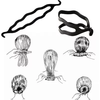 5 X Hair Twist Styling Clip Stick Bun Maker Braid Tool Hair Accessories • £2.99