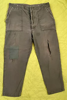 IDF/US Army Military Fatigue Pants OG-107 Yom Kippur/Vietnam War Era Sz 38x31‎ • $79.50