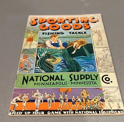 1936 Fishing Tackle & Sporting Goods Catalog: National Supply Company • $49.95