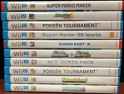 Nintendo Wii U Games - You Pick - Mario Kart 8 NES Remix Pack Star Fox Zero More • $6.99