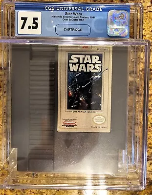 1991 NES Nintendo Star Wars JVC ANH Ep IV LOOSE Cartridge CGC 7.5 VGA WATA RARE • $156.39