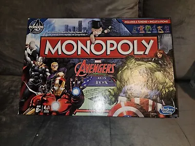 Rare Monopoly Marvel Avengers Box Hasbro Gaming Avengers 2014 Board Game • £7.50
