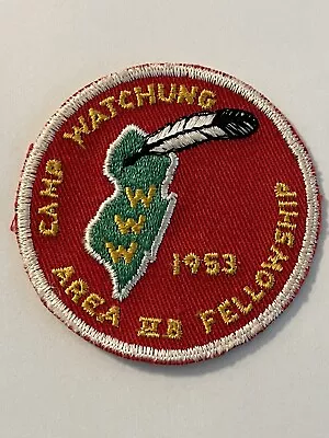 Boy Scout OA 1953 Area 2B Fellowship Order Of The Patch Camp Watchung WWW • $26.99