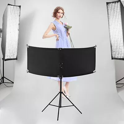 U Curved Clamshell Light Reflector Diffuser Studio Light Stand Photograph 4 In 1 • $57