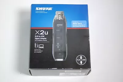 NEW Shure X2U XLR To USB Signal Adapter  - Connect Pro Microphone To Computer • $79.77