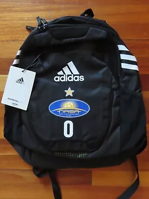 North Atlantic Soccer Assoc. NASA #0 Adidas Stadium 3 Backpack Black Futbol • $44.99