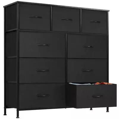 Home Furniture Dresser For Bedroom With 9 DrawersFabric Dresser With Tall Chest • $45.69