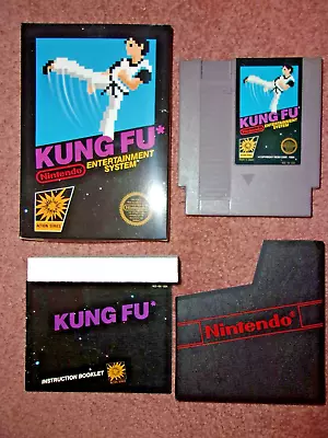 Nintendo KUNG FU Action Series Complete In Box TESTED Vintage NES AUTHENTIC • $70