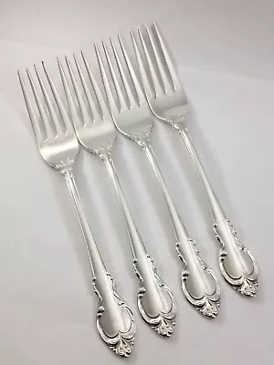 Holmes & Edwards SILVER FASHION International Silver Plate 4 Dinner Forks 1957 • $26.99