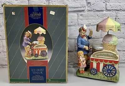 Melody In Motion Ice Cream Vendor Man Porcelain Statue Figure Clown By Waco • $19.97