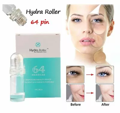 $9.60 • Buy Portable Hydra 64pin Micro Needle Dr Roller Applicator Bottle Serum Injection