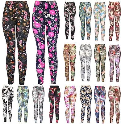 Women's REG/Plus Super Soft Cotton Blend Basic Workout Printed Pattern Leggings • $10.95