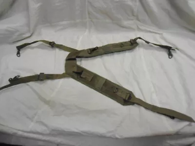 U.S. Military Nylon Field Pack Suspenders (dated 1968) USED/ISSUED • $24.95