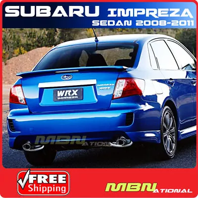 08-11 For Impreza Sedan Rear Trunk Lip Spoiler Painted 64Z NEWPORT BLUE PEARL • $176.79