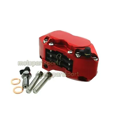 Racing 4-piston Brake Caliper Red For Pit Dirt Super Motard Bike Scooter Moped • $44.95