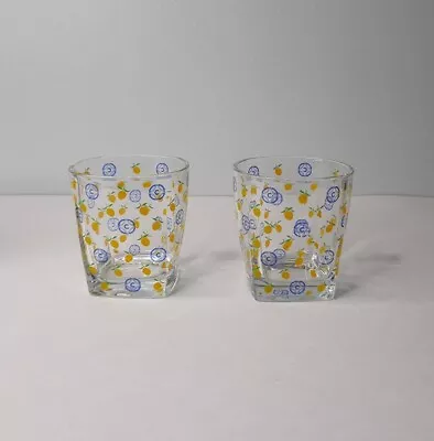 Vintage Ciroc & Yellow Lemon Lowball  Glasses 3   LOT 2 • $15