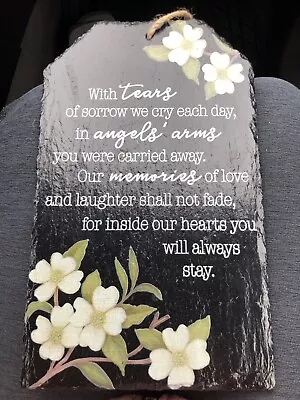 Slate In Memory Of Plaque • $17