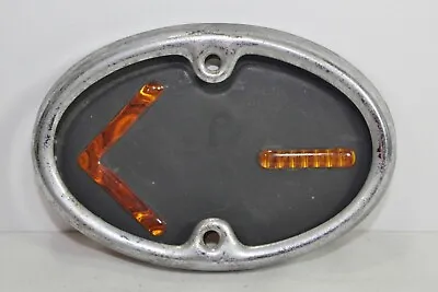 Vintage Amber Arrow Turn Signal Lens & Chrome Bezel 1939 Studebaker K30 Truck • $65