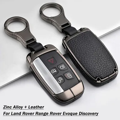 $27.50 • Buy Leather+Zinc Alloy Car Key Case Cover For Land Rover Range Rover Evoque Discover