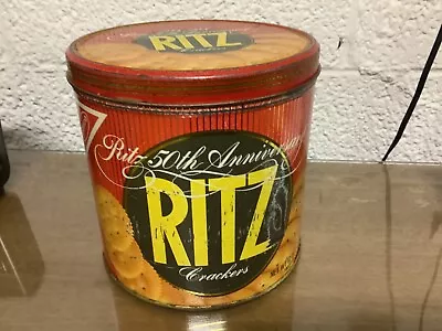 Vintage Ritz Crackers 50th Anniversary Tin - Empty - Collectors Item - 1984 • $0.99